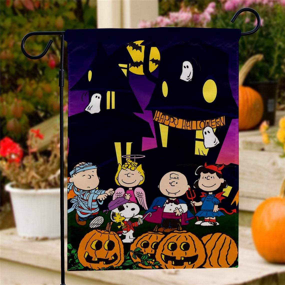 chengxun Happy Halloween Boo Garden Flag Halloween Cute and Funny Ghost Double Sided Burlap Flag 12.5×18 Inch Home and Outdoor Yard Decor chengxun Happy Halloween Boo Garden Flag Halloween Cute and Funny Ghost Double Sided Burlap Flag 12.5×18 Inch Home and Outdoor Yard Decor